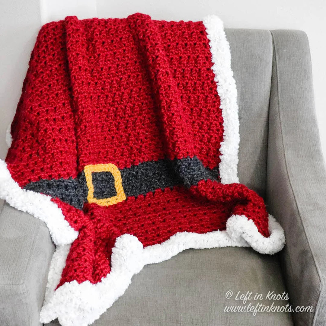 Santa Inspired Christmas Crochet Blanket Pattern PDF Printable Download Baby Blanket Afghan Throw... | Etsy (US)