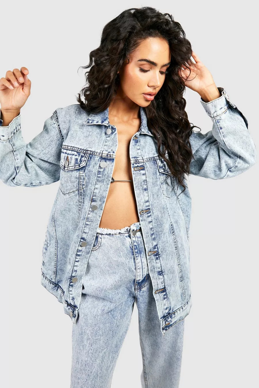 Oversized Denim Jacket | Boohoo.com (UK & IE)