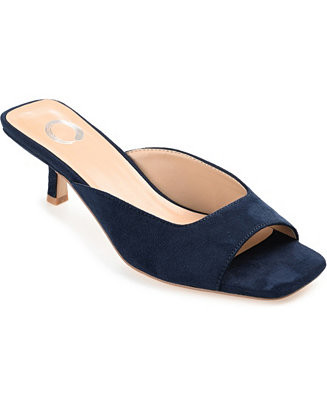 Women's Larna Square Toe Slip On Kitten Heels | Macy's