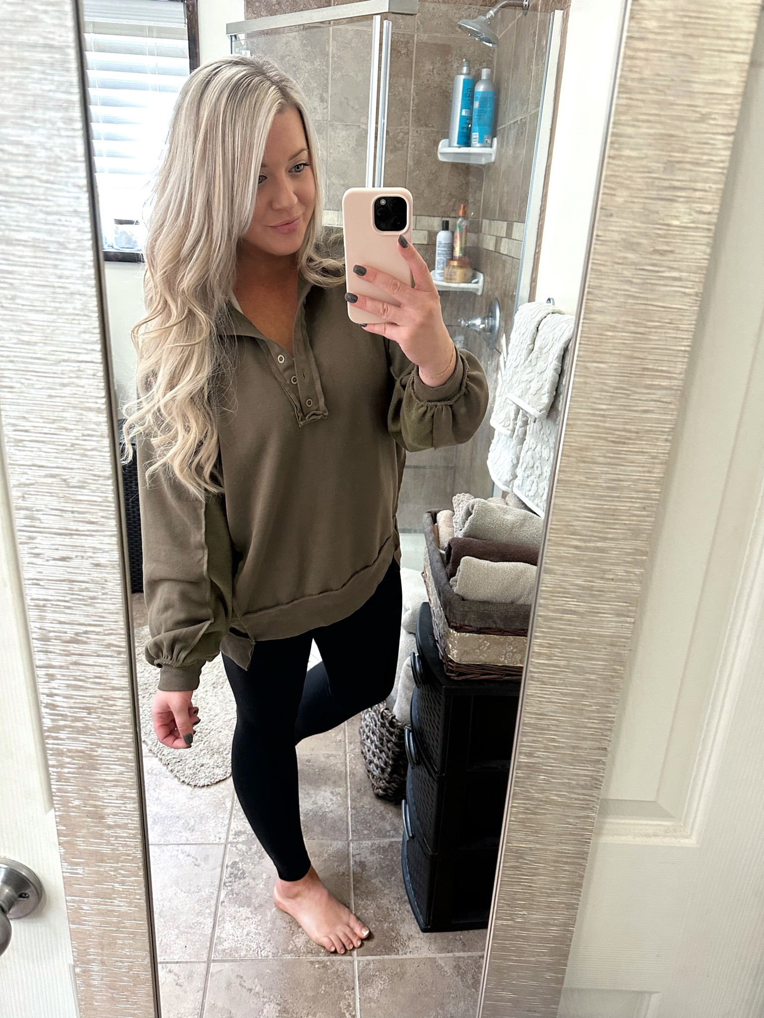 Erin influenced me to get the FP dupe and it is actually very very close to the original! I wanted it in a diff color so i opted for the less expensive choice and it did not disappoint! It’s actually long and has the raw hem like FP!! I wear a S in the FP one and an L in the Amazon dupe. Def size up for the oversized FP look! 

#LTKFindsUnder50