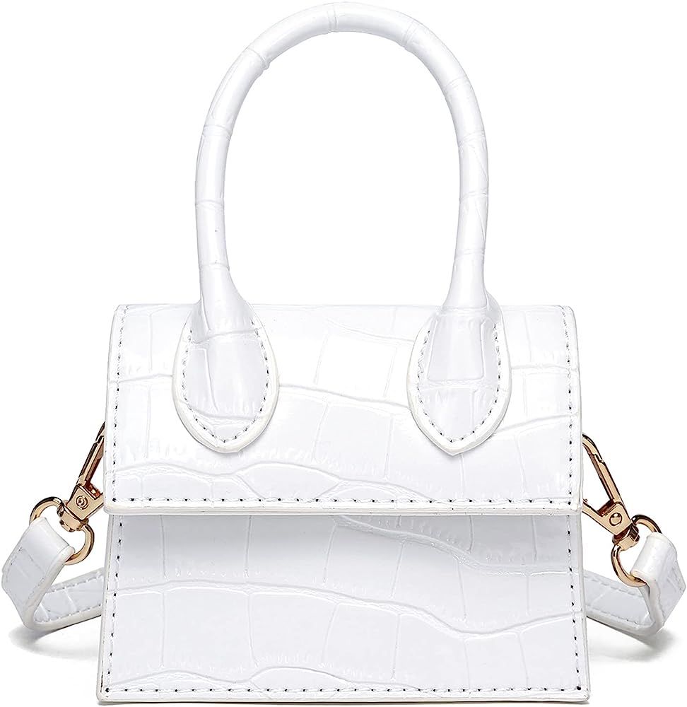 CATMICOO Mini Purse for Women, Trendy Mini Bags and Tiny Handbag with Crocodile Pattern | Amazon (US)
