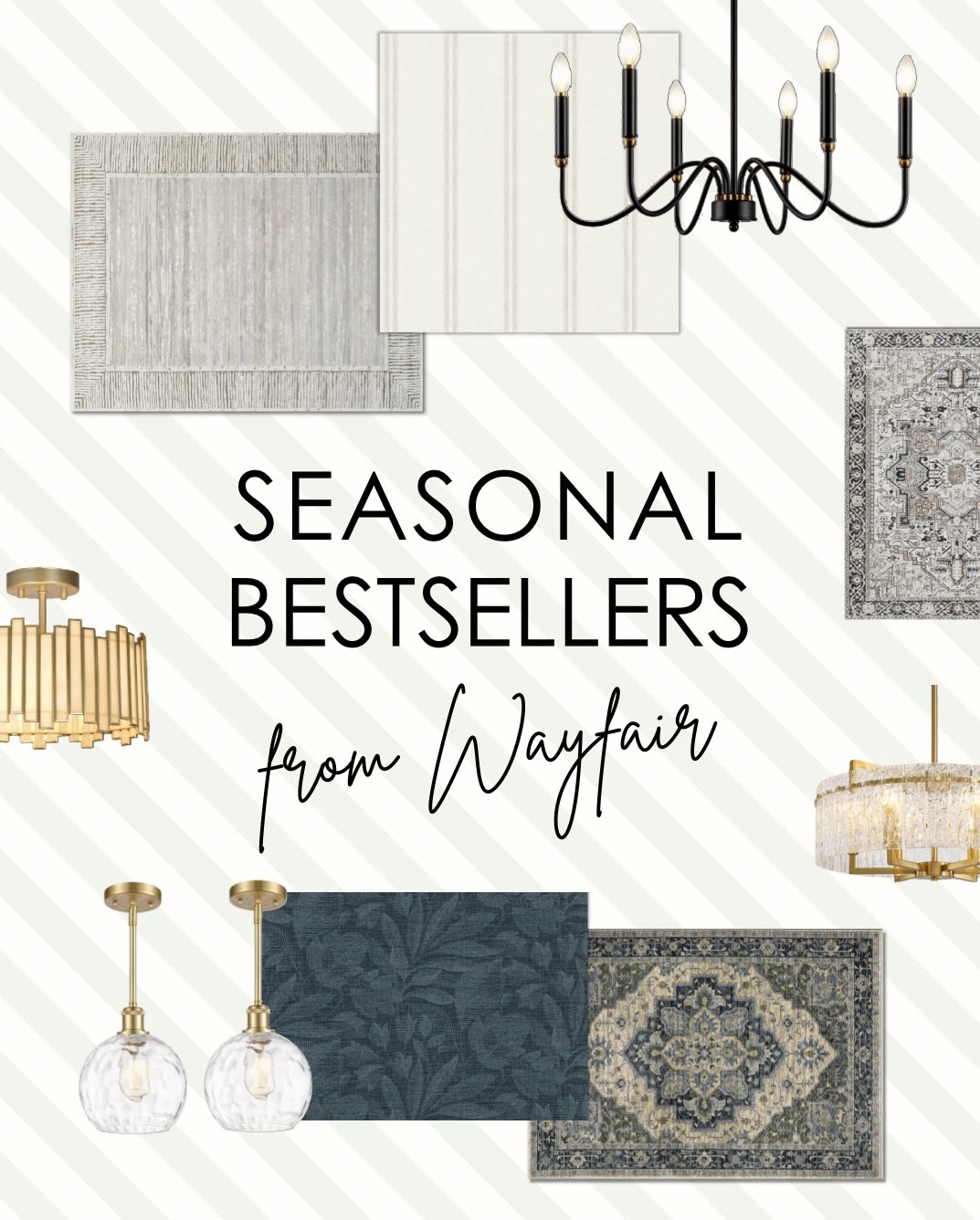 My seasonal bestselling wallpaper & rug combos and lighting from @Wayfair ✨

#ad #homedecor #homedesign #homeinterior #interiordesign #lighting #wallpaper #rugs #arearugs #spring #modern #decor #home #bestsellers #Wayfair #WayfairPartner 

#LTKSeasonal #LTKHome