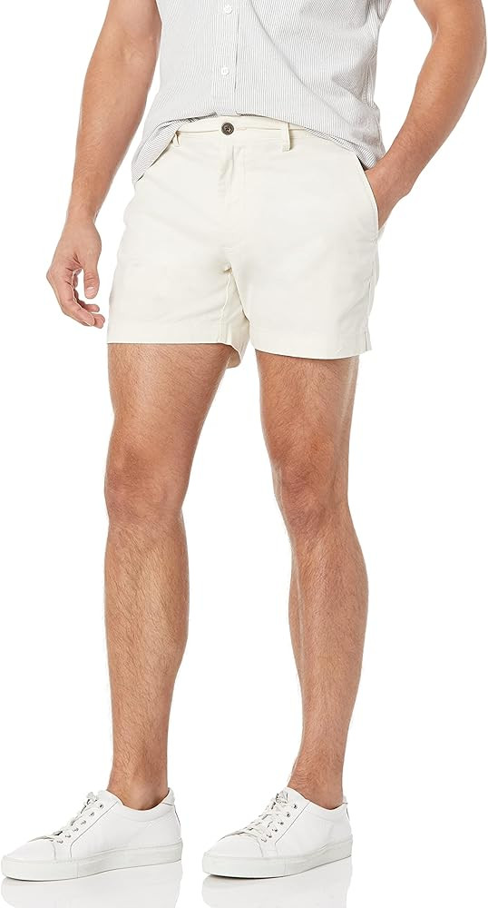 Amazon Essentials Men's Slim-Fit 5" Lightweight Comfort Stretch Oxford Short (Previously Goodthre... | Amazon (US)