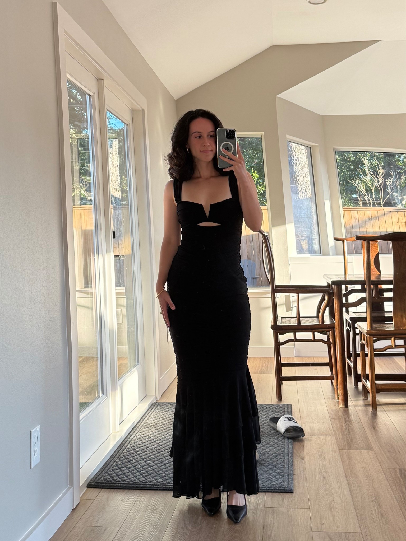 gala season✨ I am 5”1 and this dress was the perfect full length on me and stretchy, highly recommend for my petite girls! 

#LTKShoeCrush #LTKWedding #LTKPetite