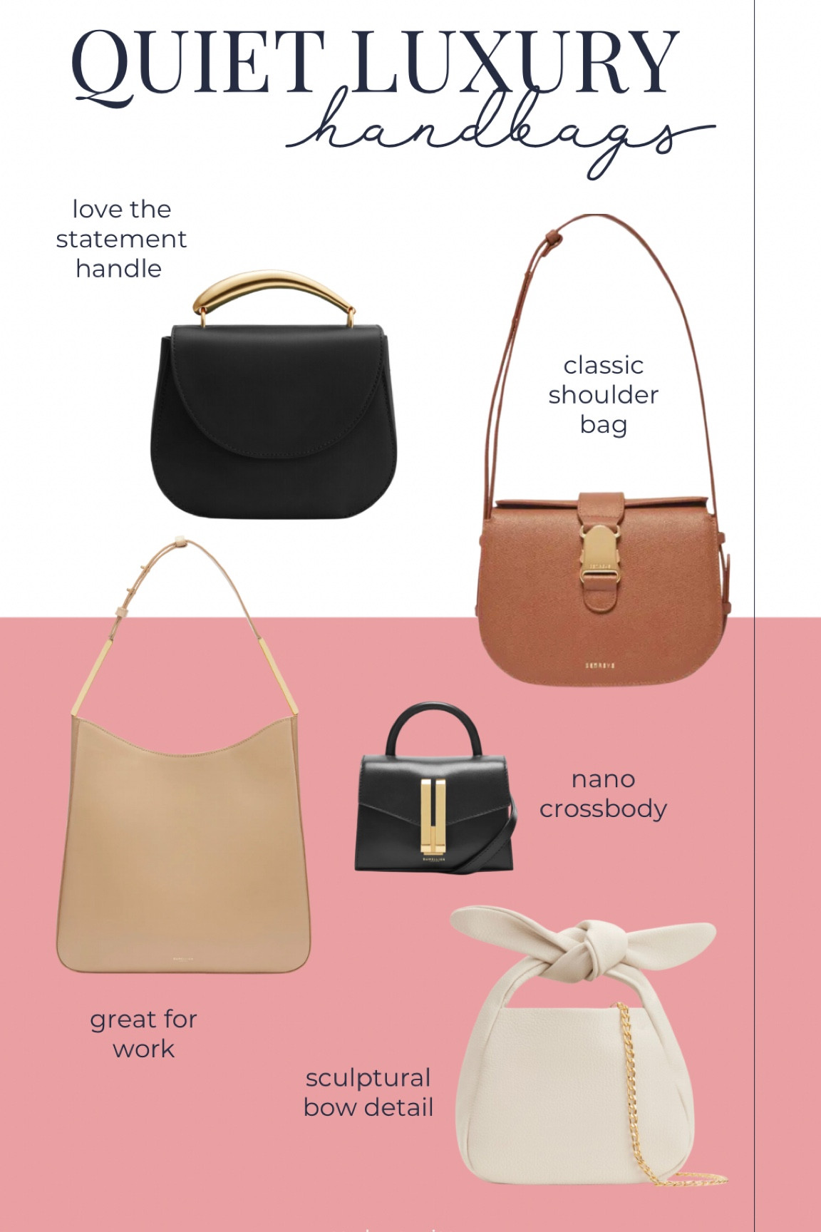 I love a leather handbag that isn’t heavily branded and doesn’t cost an arm and a leg. These bags are all have a luxury feel while staying under $650.

#LTKFind #LTKstyletip #LTKitbag