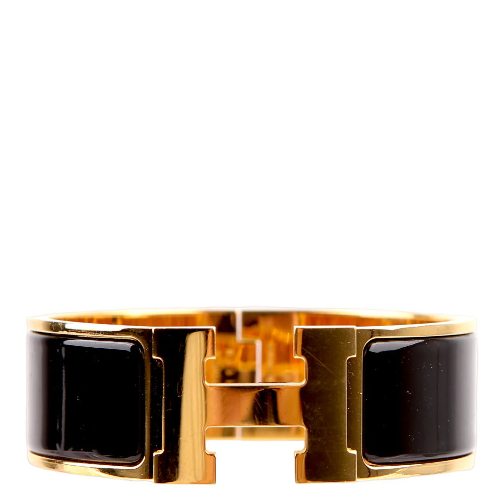 Clic Clac Wide PM Black/Gold | Keeks Designer Handbags