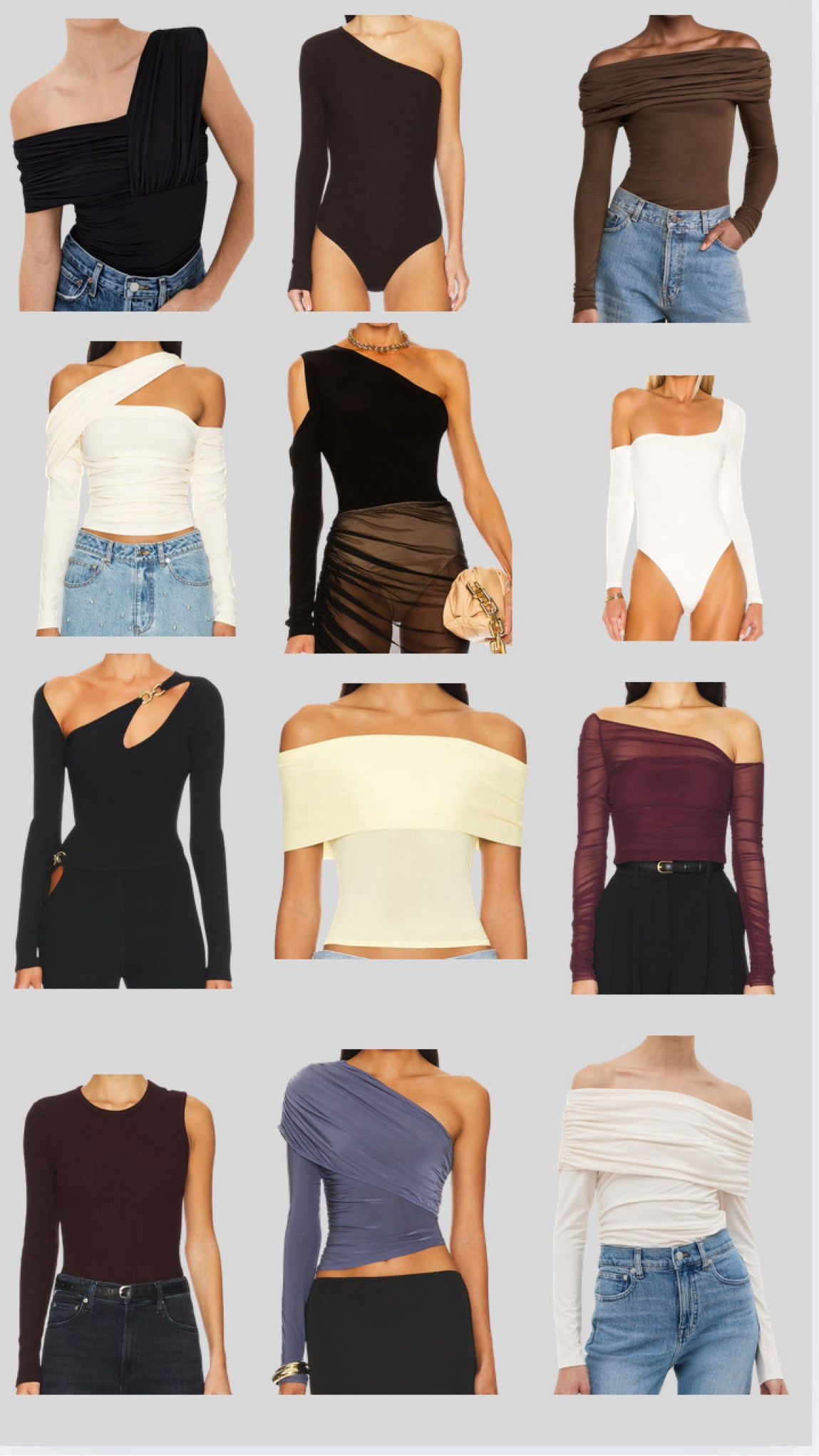 Fav one shoulder tops 