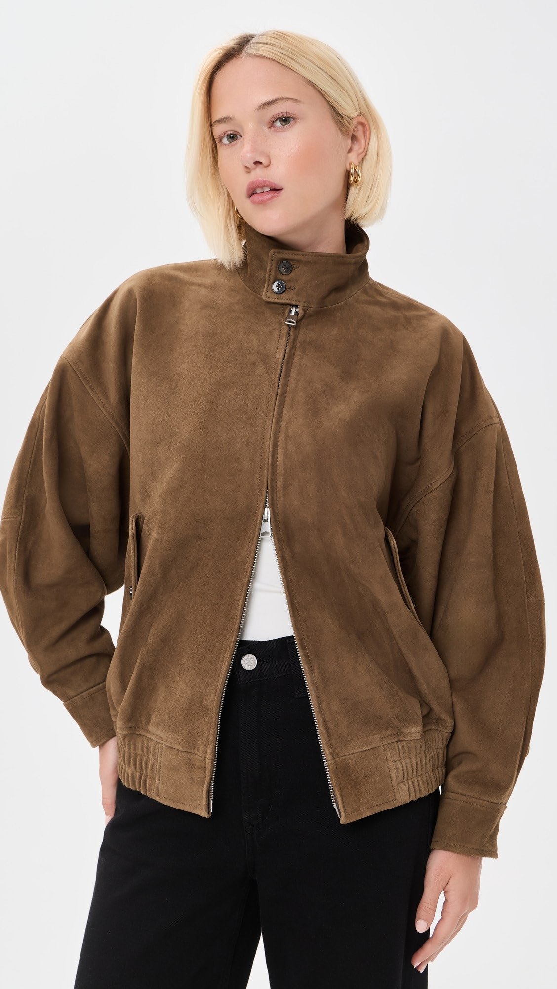 AGOLDE Blair Goatskin Suede Jacket | Shopbop | Shopbop