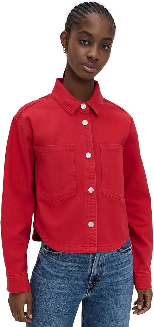 Z SUPPLY Women's All Day Cropped Denim Jacket | Amazon (US)