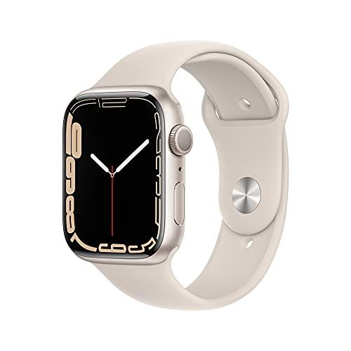 Apple Watch Series 7 [GPS 45mm] Smart Watch w/ Starlight Aluminum Case with Starlight Sport Band. Fi | Amazon (US)