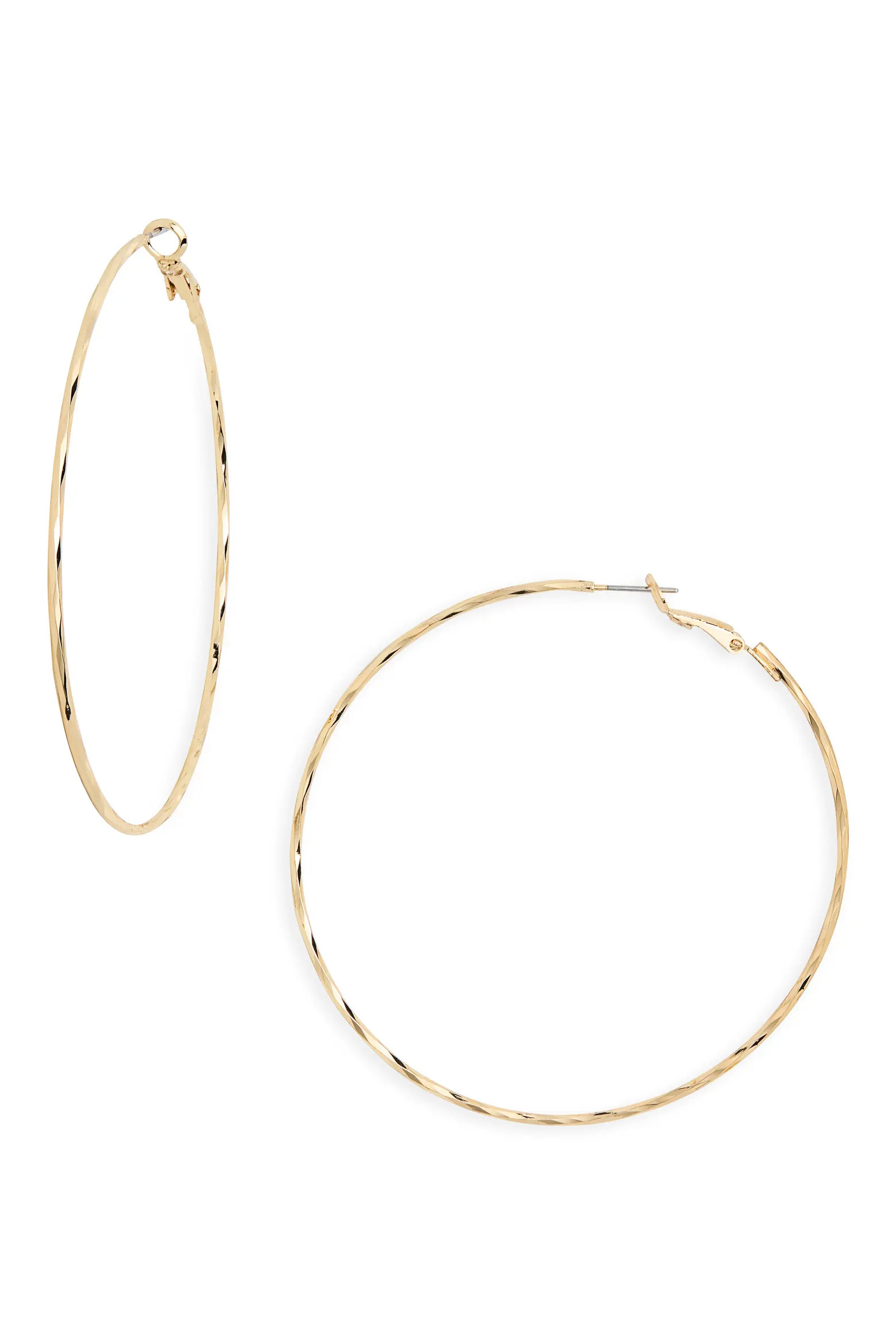 Textured Wire Hoop Earrings (Women) | Nordstromrack | Nordstrom Rack