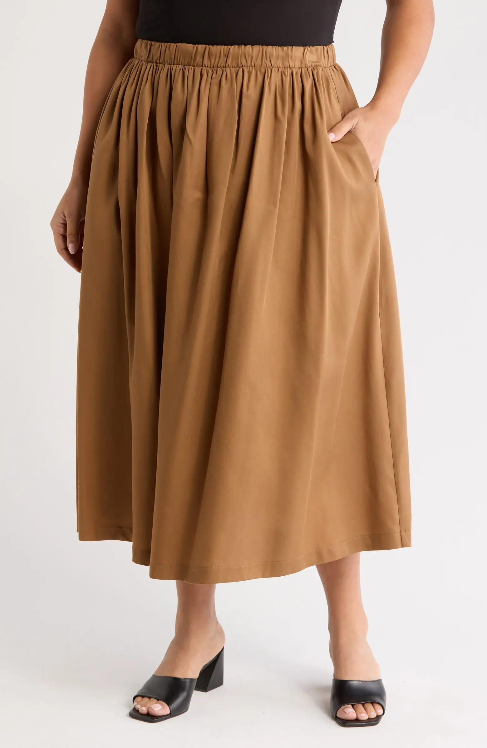Renee C Flared Midi Skirt | Nordstromrack | Nordstrom Rack