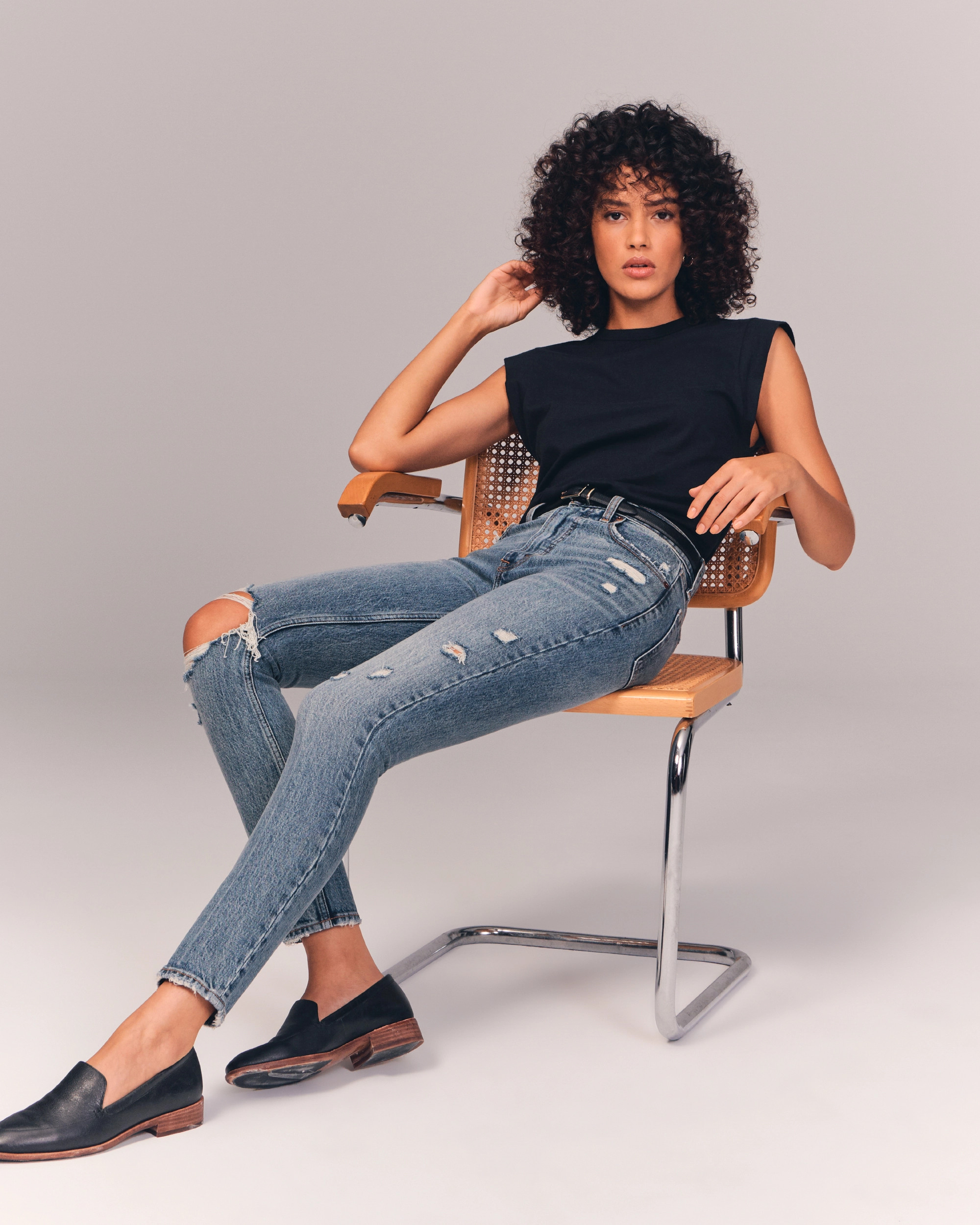 High Rise Skinny Jeans | Abercrombie & Fitch (US)