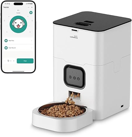 Automatic Cat Feeder with APP: 4L Programmable Dry Food Dispenser with Freshness Preservation Tim... | Amazon (US)