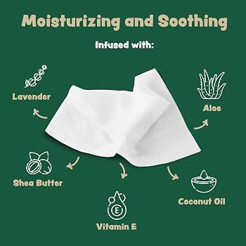 Dog Wipes for Cleaning and Deodorizing - 50 8.5" x 9" Bamboo Pet Wipes - Compostable, Hypoallerge... | Amazon (US)