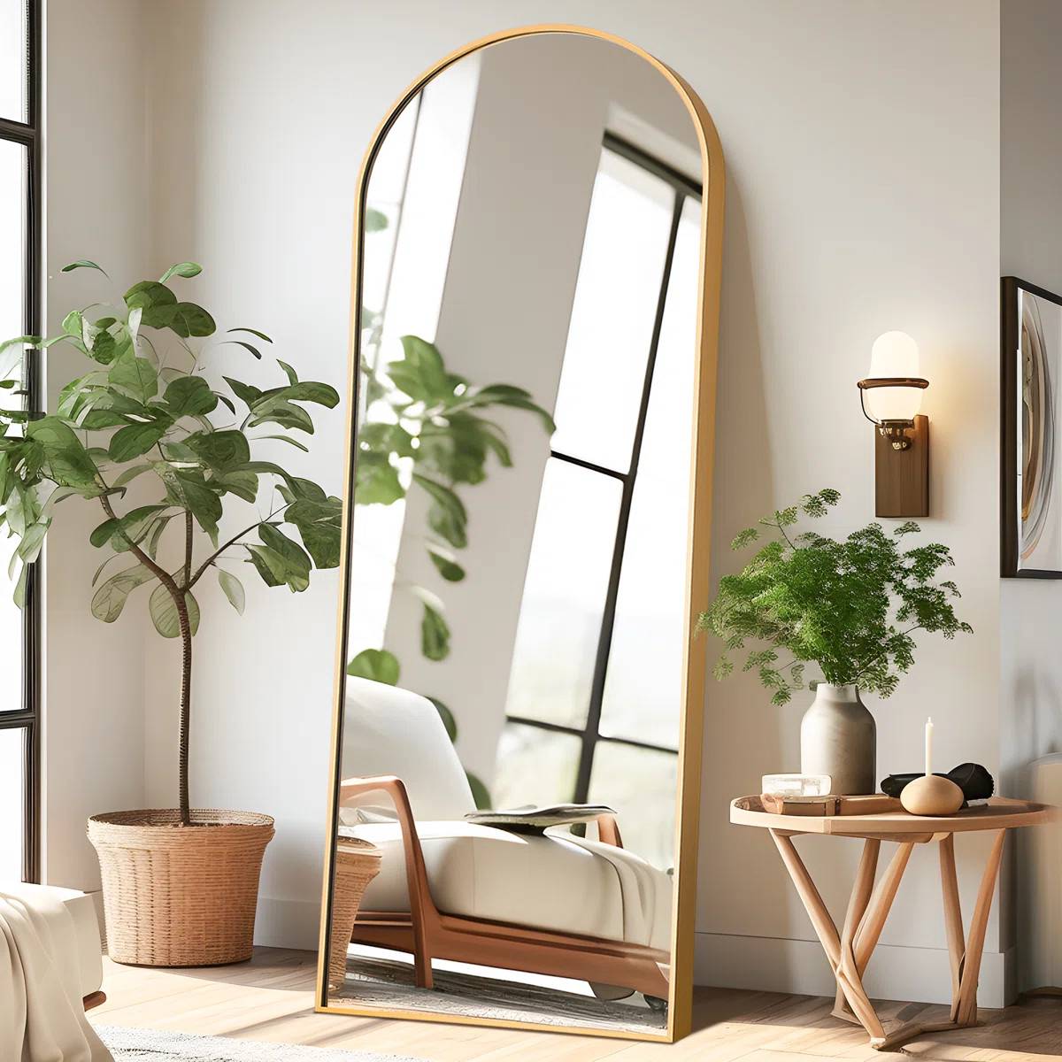 Arched Full Length Mirror Large Floor Mirror | Wayfair North America