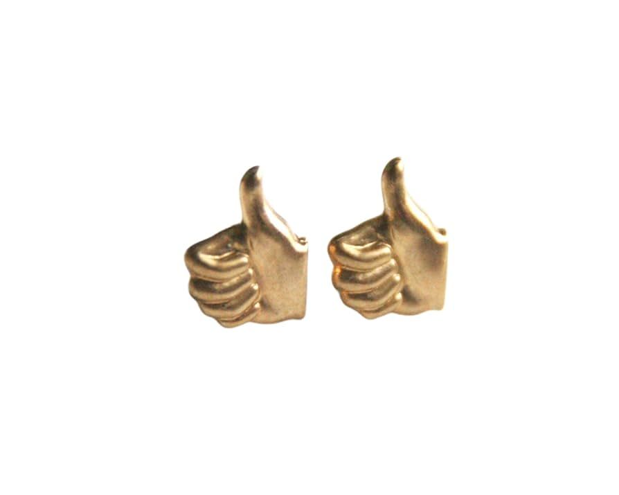 Thumbs Up - Brass Earrings | Amazon (US)