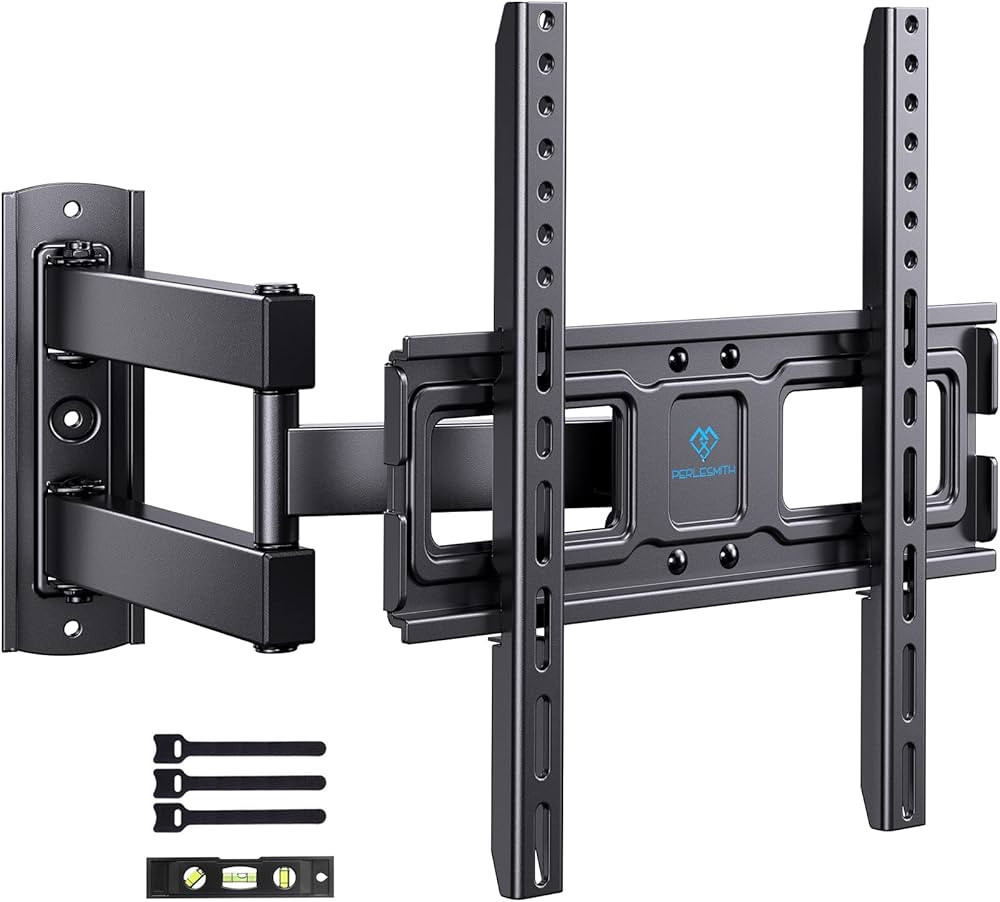 PERLESMITH TV Wall Mount Swivel Tilt for 32-55 inch LED LCD OLED Flat Curved TV Screen, Full Moti... | Amazon (US)