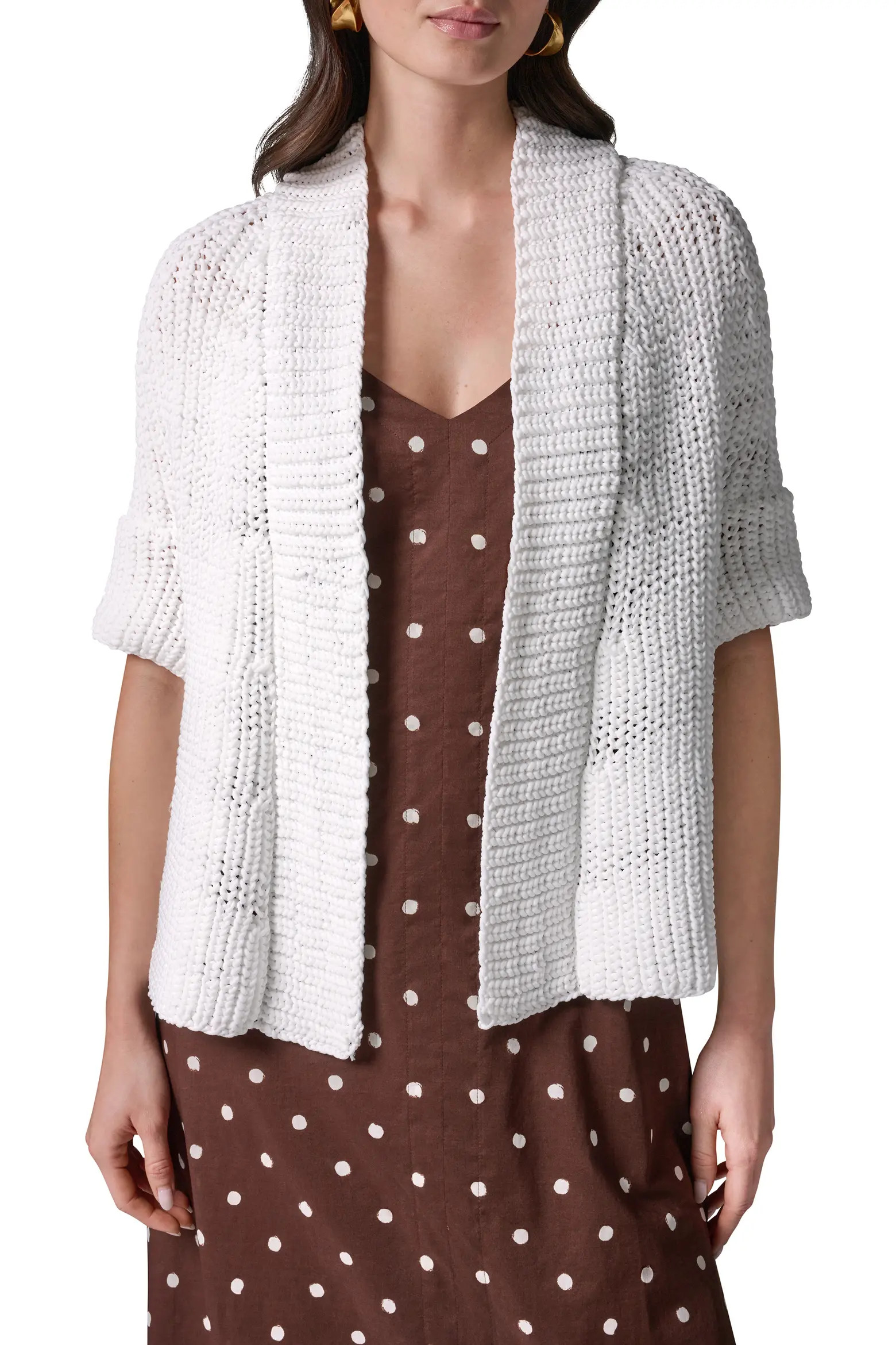 Drop Shoulder Open Front Cardigan (Women) | Nordstrom | Nordstrom
