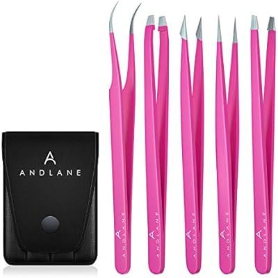 Andlane Tweezers Set - Professional Stainless Steel 5-Piece Precision Tweezer for Men & Women - G... | Amazon (US)