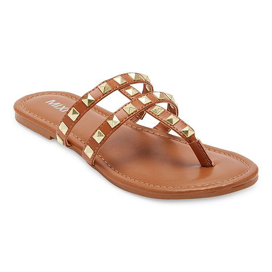 Mixit Womens Aman T-Strap Flat Sandals | JCPenney
