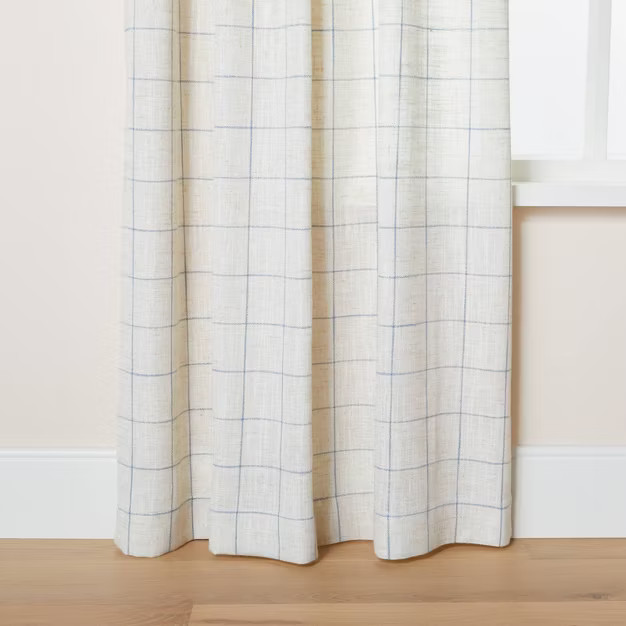 Modest Windowpane Plaid Curtain Panel - Hearth & Hand™ with Magnolia | Target