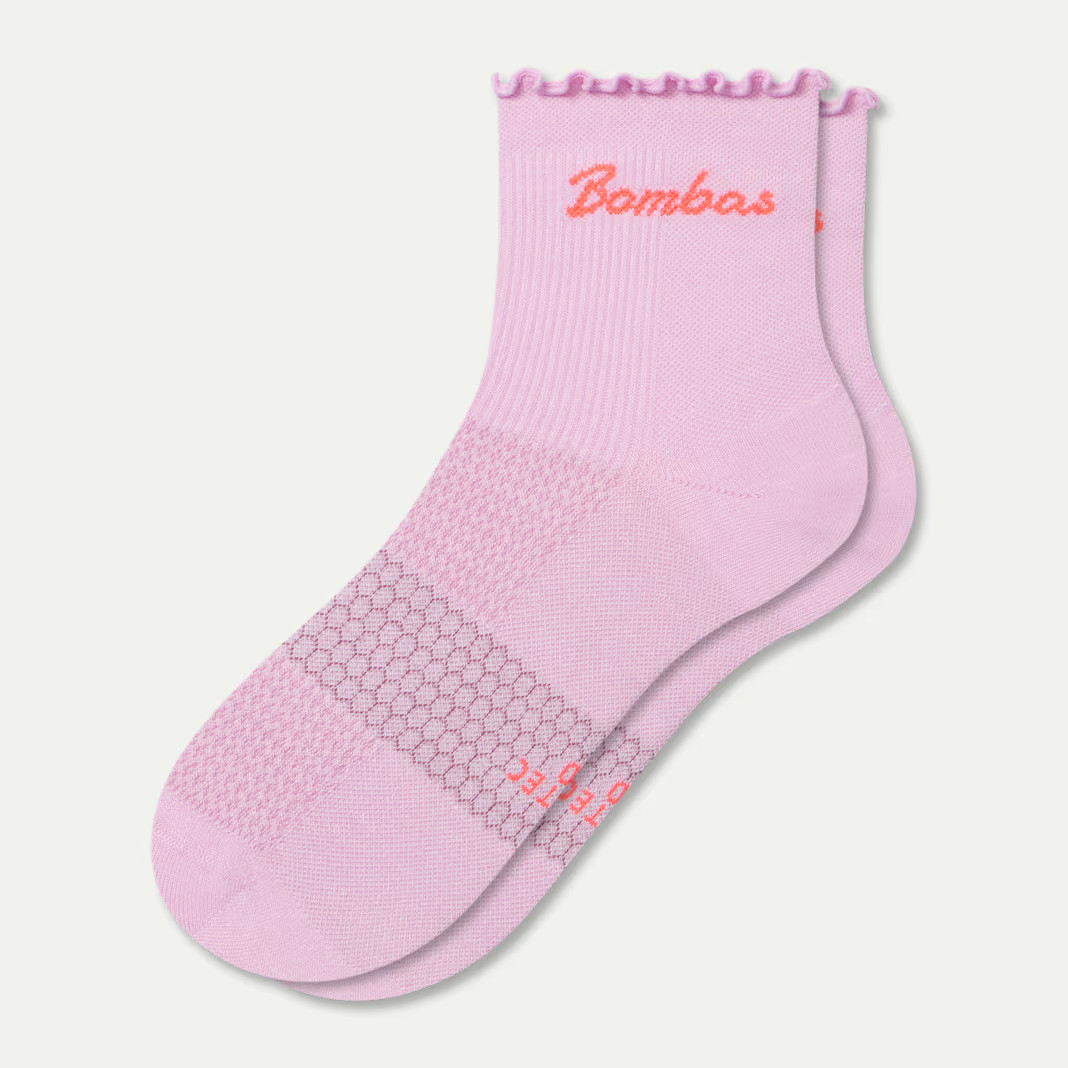 Women’s Ruffle Athletic Quarter Socks | Bombas