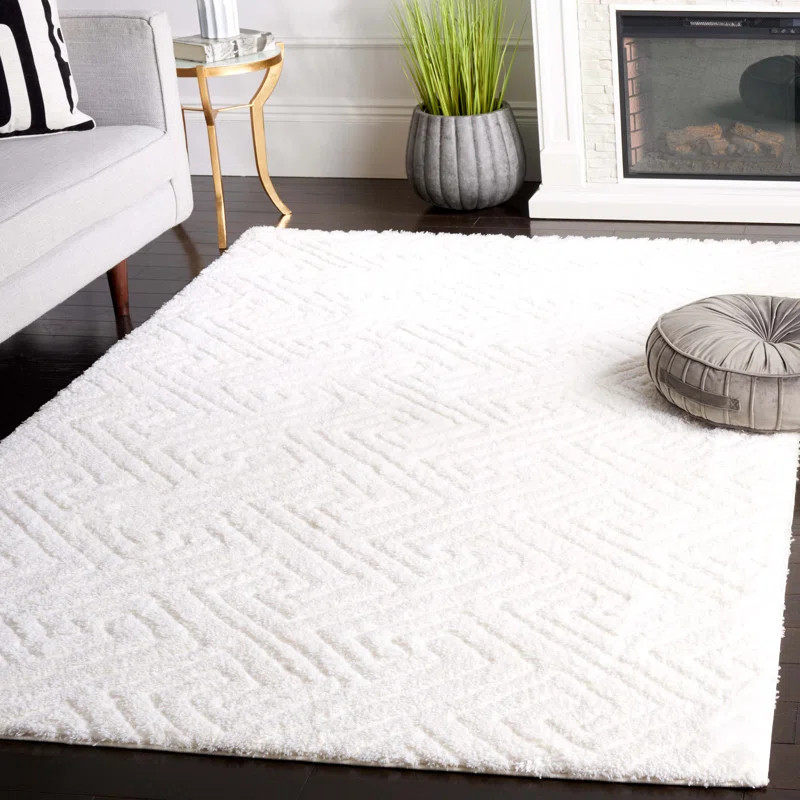 Heatherfield White Rug | Wayfair Professional