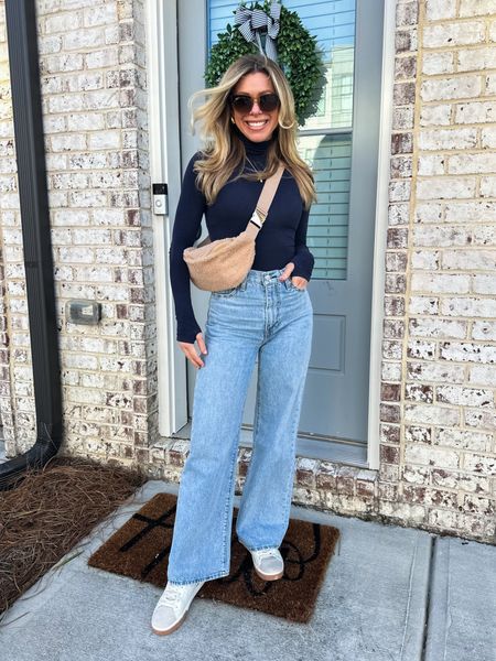 The best high waisted Levi’s jeans! Wearing a size 26 and 30 length! And this commando body suit is so comfy and soft 

#LTKsalealert #LTKSeasonal #LTKMostLoved