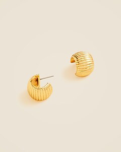 Textured huggie hoop earrings | J. Crew US