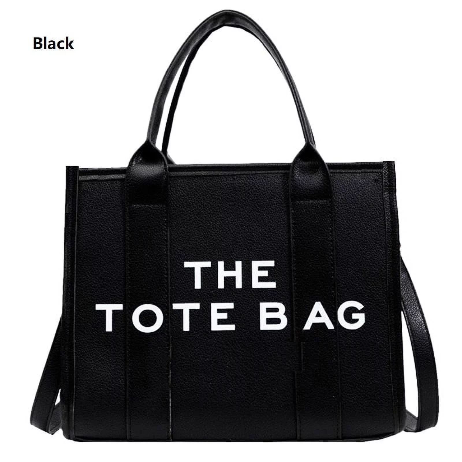 The Tote Bag For Women, Trendy PU Leather Handbag, Top Handle Satchel Purse, Casual Crossbody Bag... | Walmart (US)