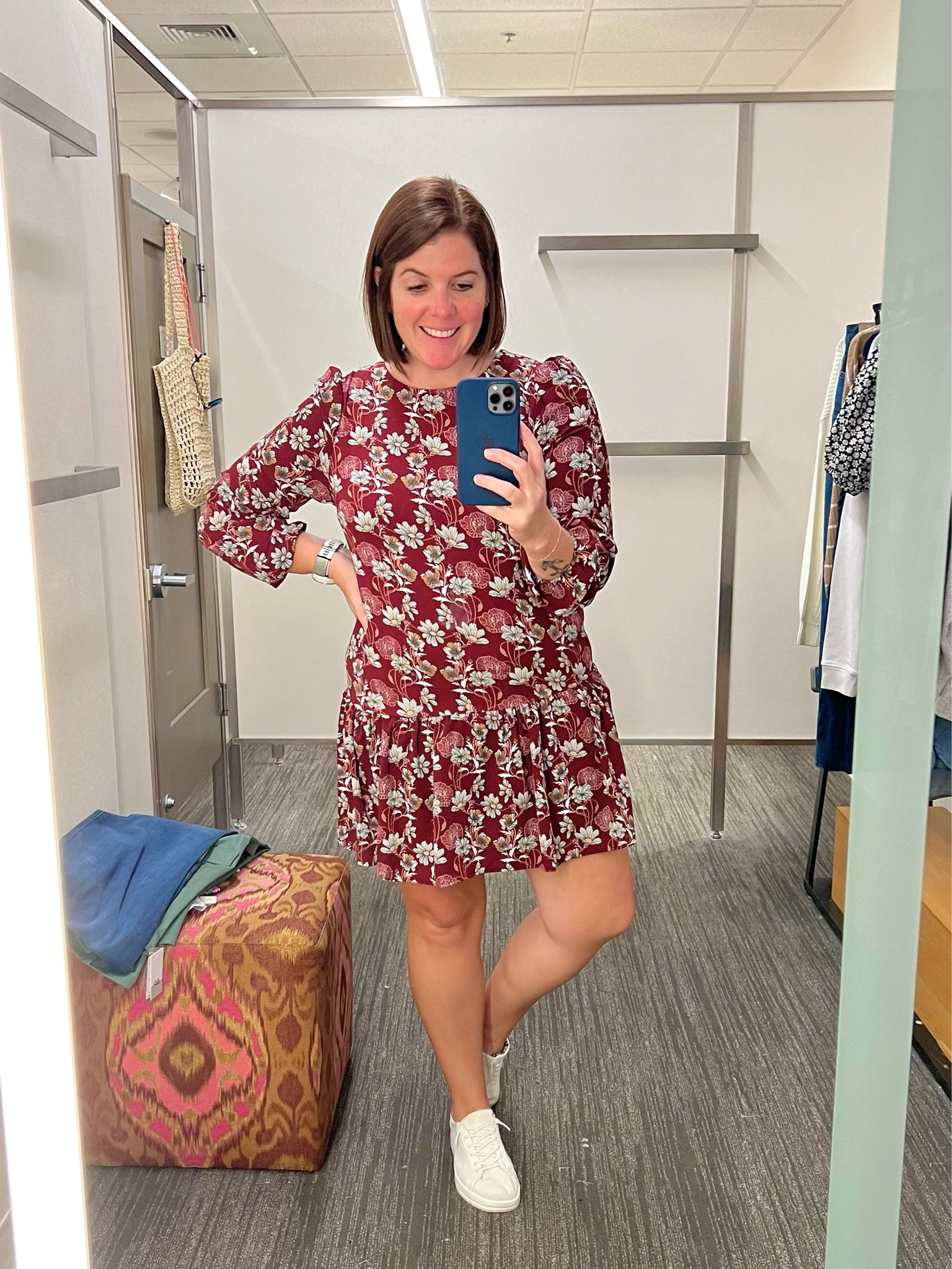 Another Nordstrom dress and this one is a good one! It’s long sleeve, drop waist with the cutest ruffle on the bottom! The dress comes in two color options, but I would size up! This one is a medium, but I would definitely need a large! The sale price for this dress is $49.99! 

#LTKstyletip #LTKxNSale #LTKsalealert
