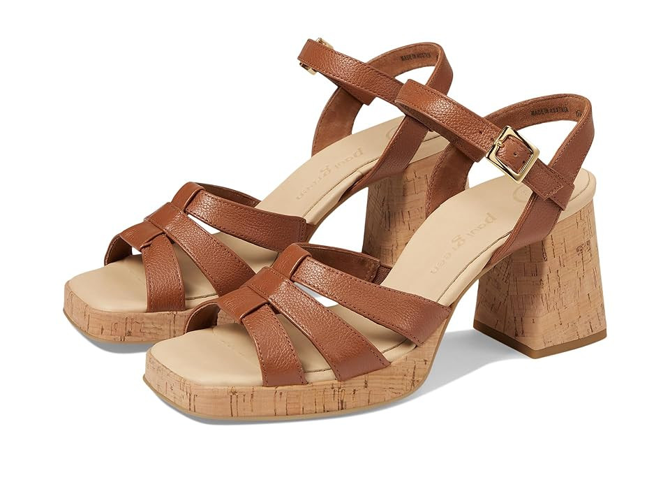 Paul Green Tina Women's Shoes Cognac Leather : AT 6.5 (US Women's 9) M | Zappos
