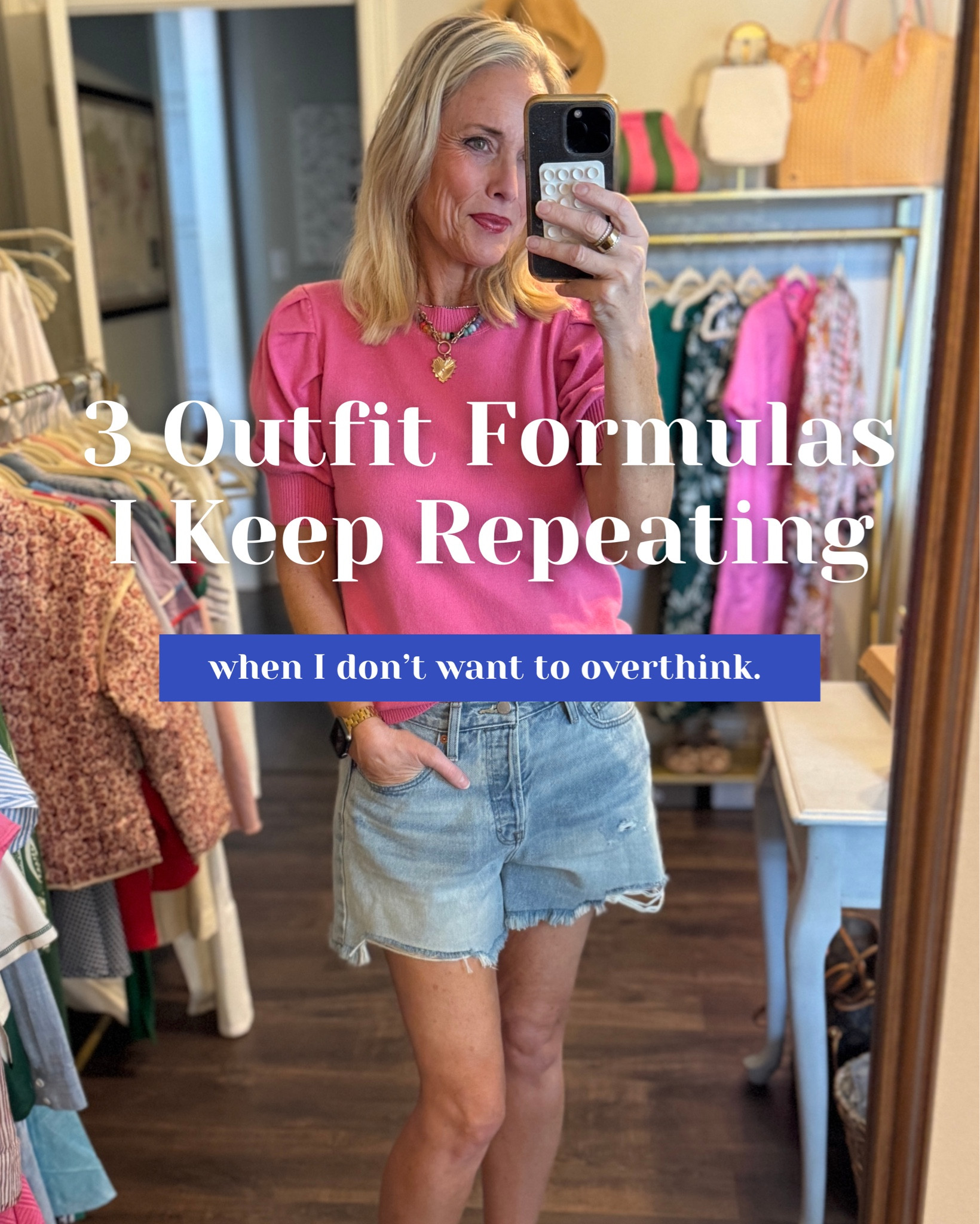 I don’t reinvent the wheel every morning.

I repeat formulas.




#LTKootd #LTKdayinmylife #LTKOver40