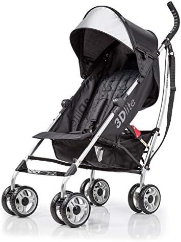Summer Infant 3Dlite Convenience Stroller, Black (Silver Frame) | Amazon (US)