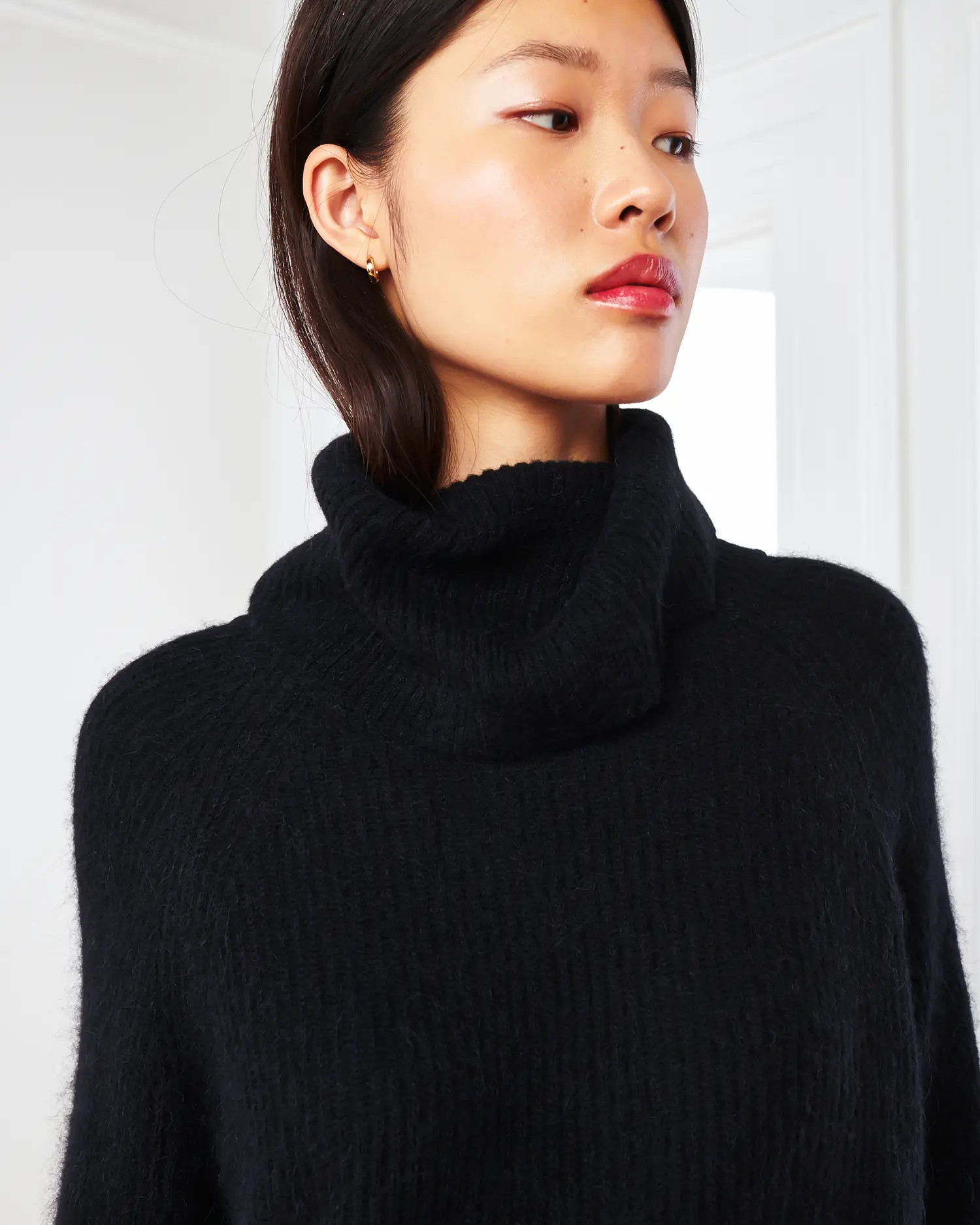 Black Alpaca Turtleneck Sweater | Quince | Quince
