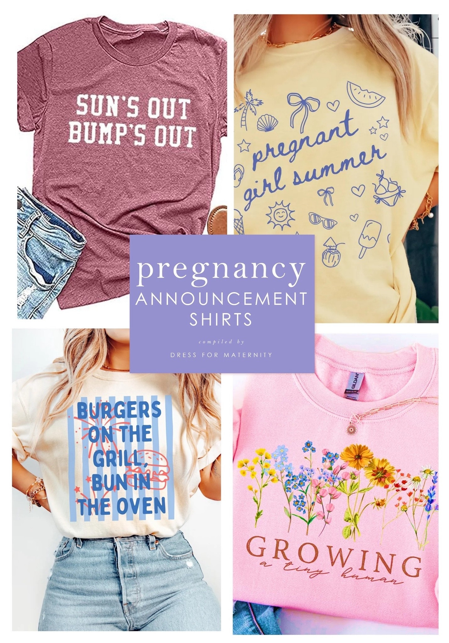 The summer holidays are a fun time to announce your pregnancy. Here are some fun shirts to wear to celebrate! 
Pregnancy announcement tshirts
Summer pregnancy announcement 
Baby shower tshirt
Maternity shirt

#LTKBaby #LTKBump #LTKmomlife