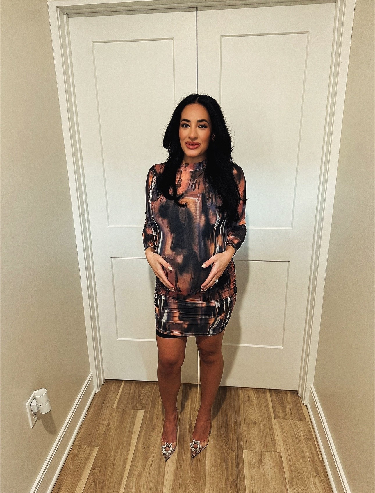 Wearing a S even though I’m 4 days away from 40 weeks 🤰🏻😅 that’s how stretchy this bump-friendly dress is!! Bump is dropping 🫶🏼

#LTKBump #LTKSpringSale #LTKPetite