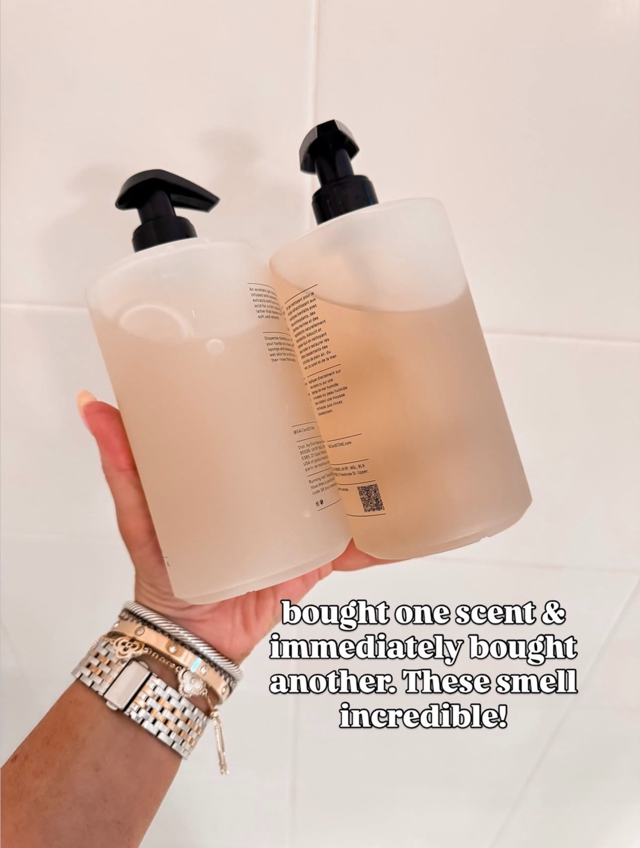 The cleanest, most luxe-smelling body wash I’ve tried. Had to grab a second scent immediately! 🫧✨

Salt & Stone, luxury finds, Amazon, body wash, luxury soap, clean girl home, aesthetic bathroom, refillable soap bottle, minimal home decor, neutral home, fresh scent, everyday essentials, bathroom styling, home must haves, saffron, santal, beauty favorites. 

 #LTKHome #LTKBeauty