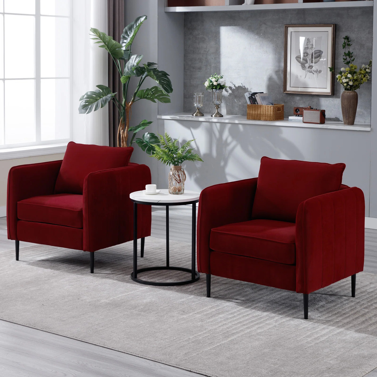 Siniya Velvet Armchair | Wayfair North America