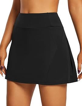 BALEAF Women's 16" Tennis Skirts High Waisted Golf Skorts Skirts with Shorts & 3 Pockets Athletic... | Amazon (US)