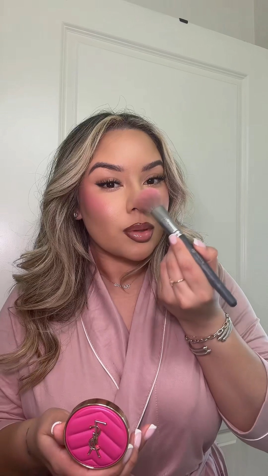 This blush tho😍 YSL in Fuschia Fizz 🩷 It is very pigmented but easy to blend. They have a few colors🥰

#LTKBeauty