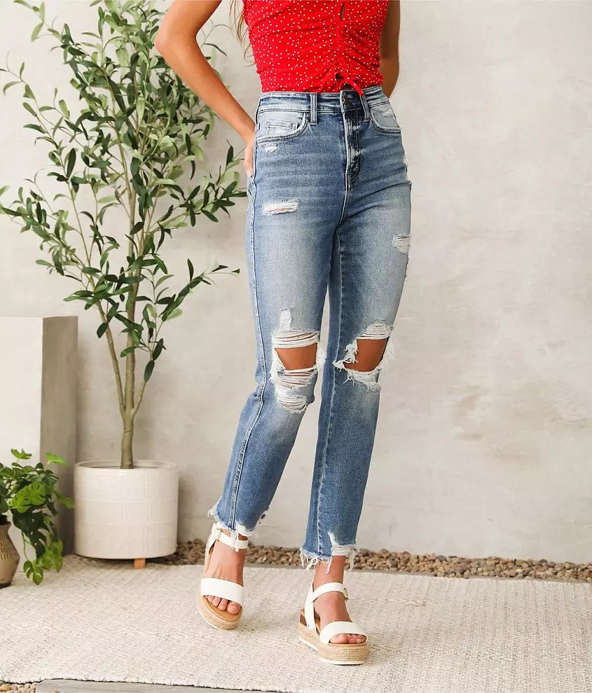 Ultra High Rise Straight Jean | Buckle
