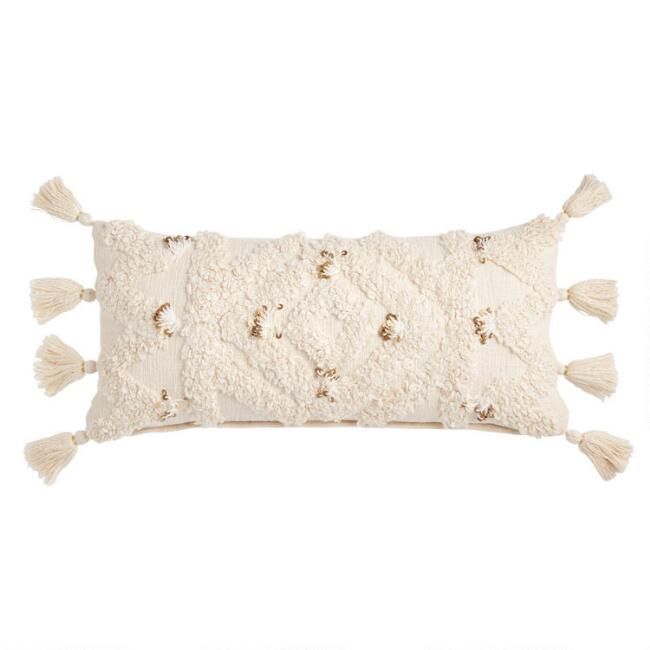 Ivory Moroccan Blanket Lumbar Pillow
							var ensTmplname="Ivory Moroccan Blanket Lumbar Pillow... | World Market