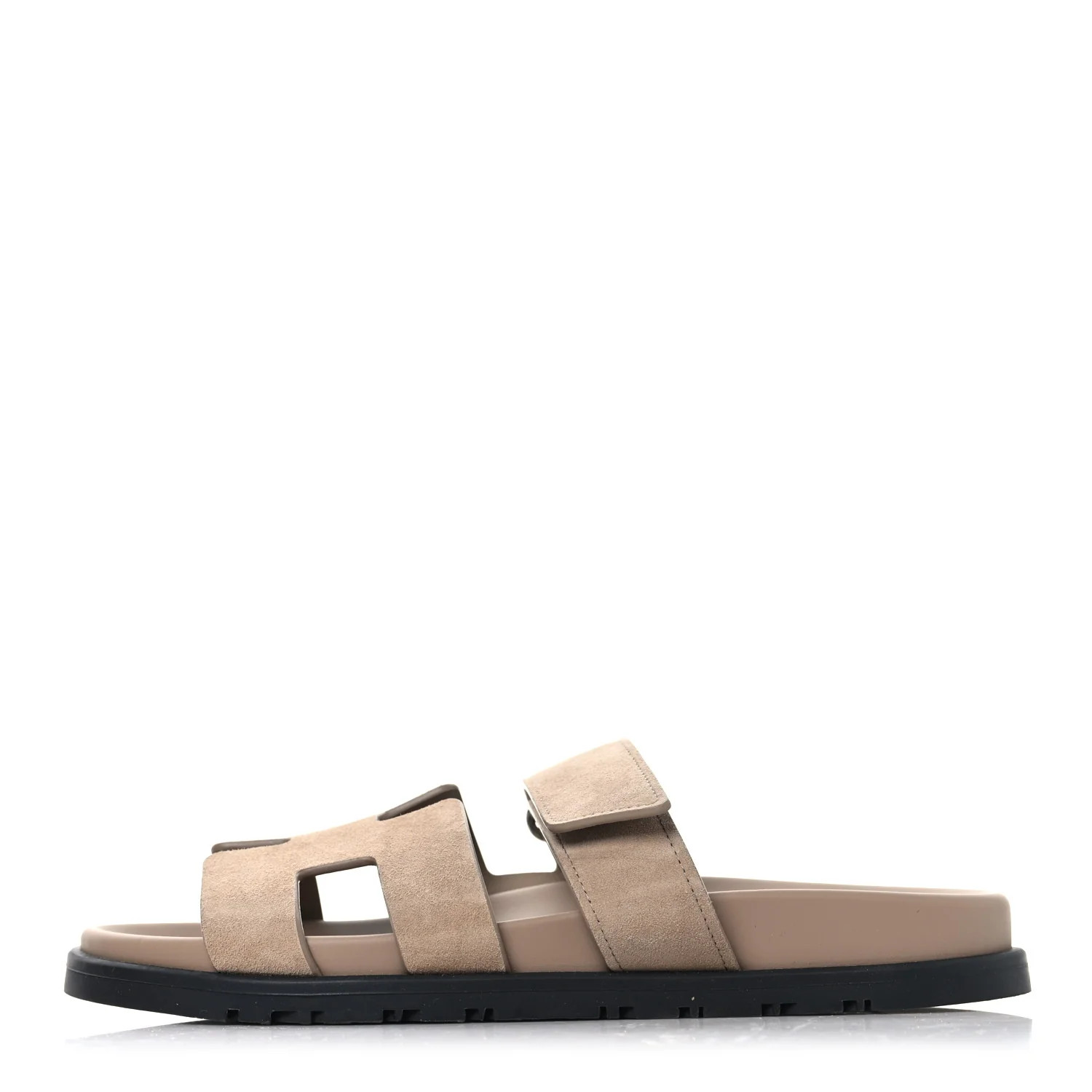 Suede Goatskin Womens Chypre Sandals 37 Beige Argile | FASHIONPHILE (US)