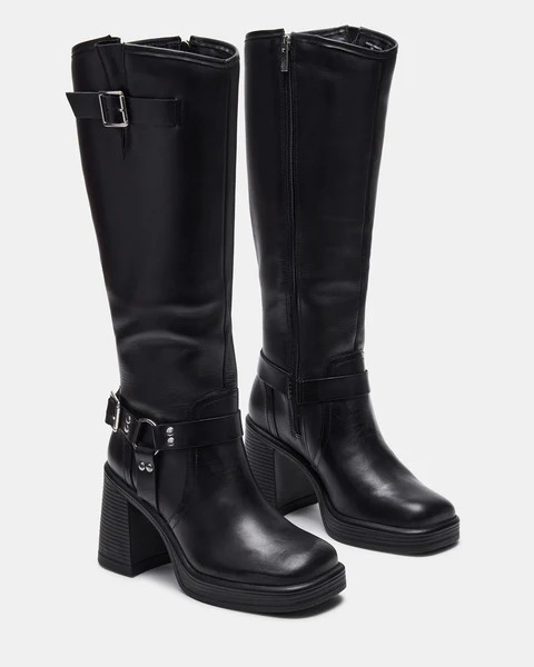 FRANCINE BLACK LEATHER | Steve Madden (US)