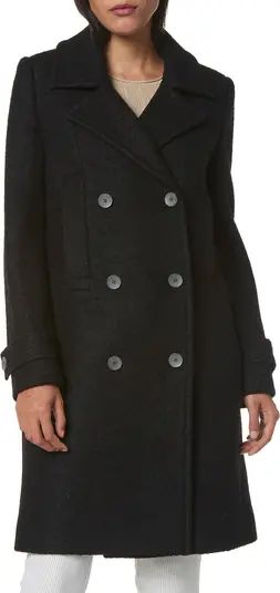 Andrew Marc Evileen Pressed Bouclé Wool Blend Coat | Nordstrom | Nordstrom