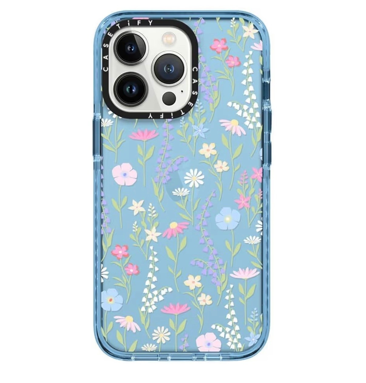 CASETiFY Impact iPhone 13 Pro Case [6.6ft Drop Protection] - Pink Pastel Cute Floral - Sierra Blue

Cute phone case