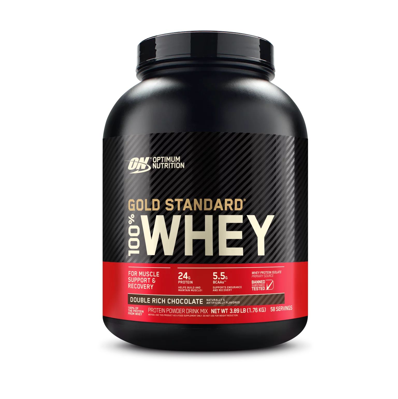 Optimum Nutrition, Gold Standard 100% Whey Protein Powder, Double Rich Chocolate, 4lb - Walmart.c... | Walmart (US)