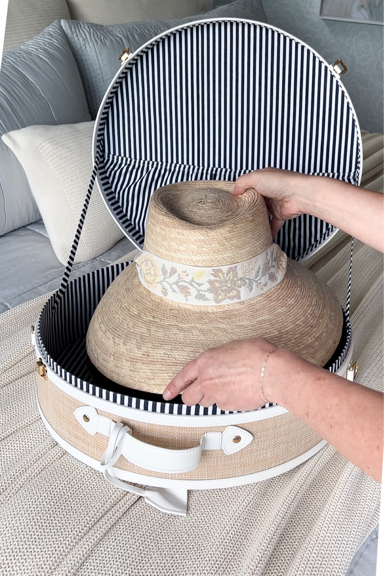 The cutest travel hat box and stunning sunhat! 

#LTKTravel #LTKSwim